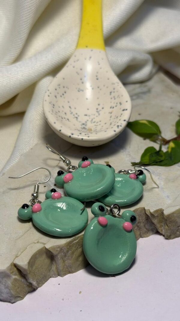 Froggy Worry Stone Earrings