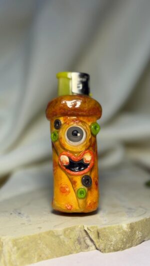 Rotten Pizza Alien Lighter Sleeve