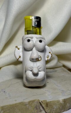 Pouty Punk Lighter Sleeve (White)