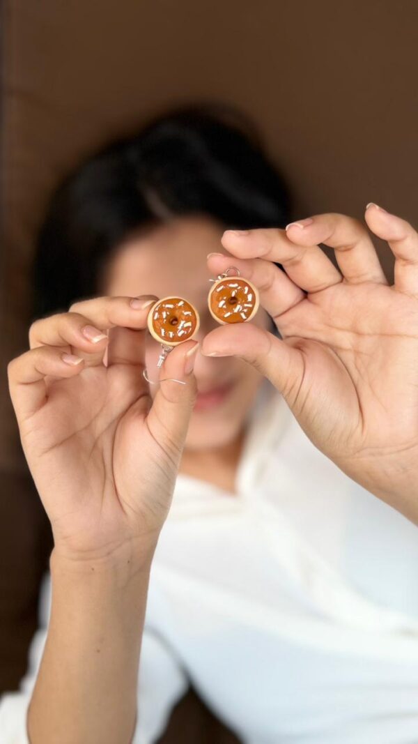 Donut Earrings (Choco Brown)