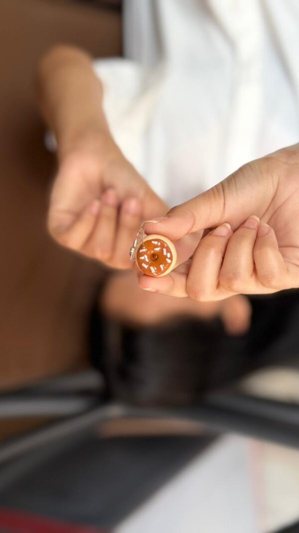 Donut Earrings (Choco Brown)