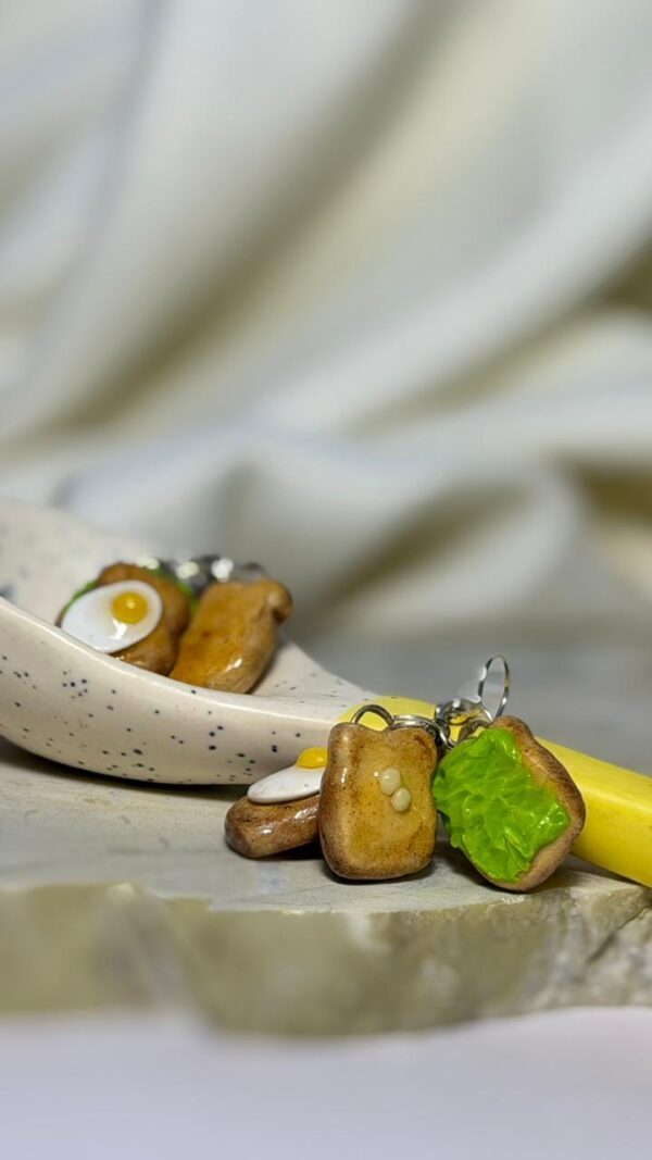 Bread Toast Earrings
