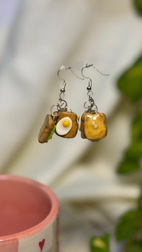 Bread Toast Earrings