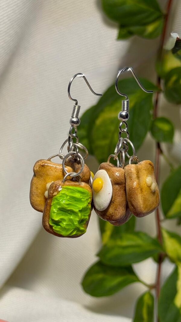 Bread Toast Earrings