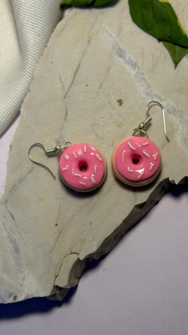 Donut Earrings (Pink)