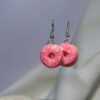 Donut Earrings (Pink)