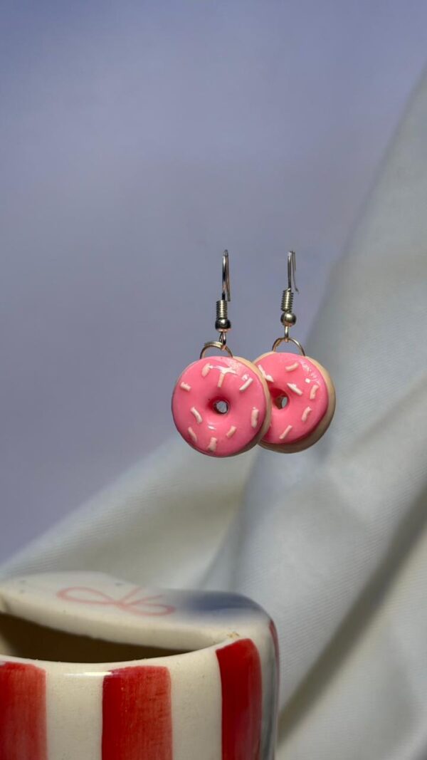 Donut Earrings (Pink)