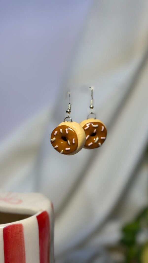 Donut Earrings (Choco Brown)