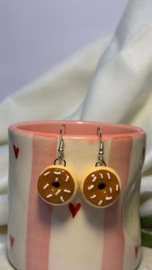 Donut Earrings (Choco Brown)