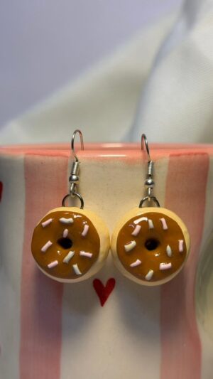 Donut Earrings (Choco Brown)