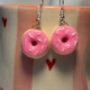 Donut Earrings (Pink)