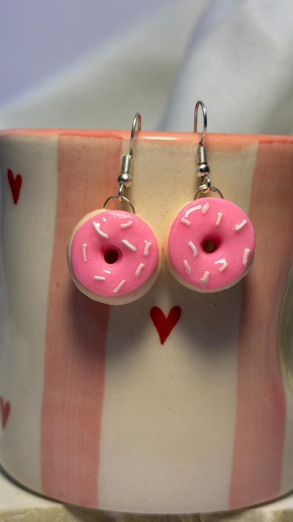 Donut Earrings (Pink)