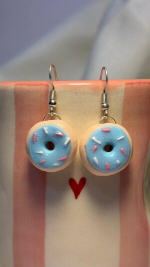 Donut Earrings (Baby Blue)