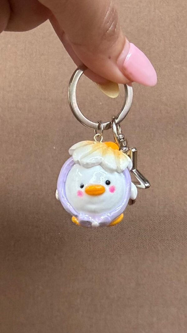 Flower Duck Keychains