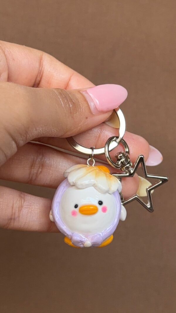 Flower Duck Keychains