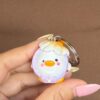 Flower Duck Keychains
