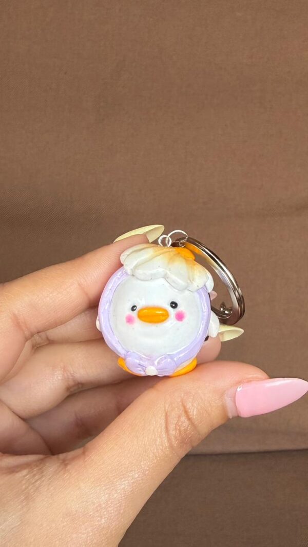Flower Duck Keychains
