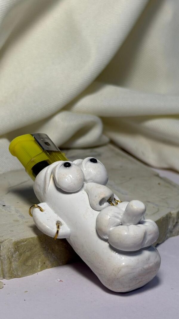 Pouty Punk Lighter Sleeve (White)