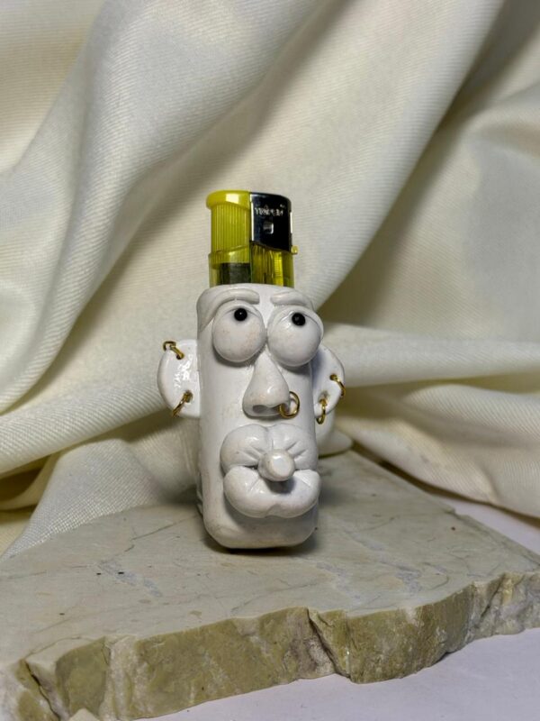 Pouty Punk Lighter Sleeve (White)