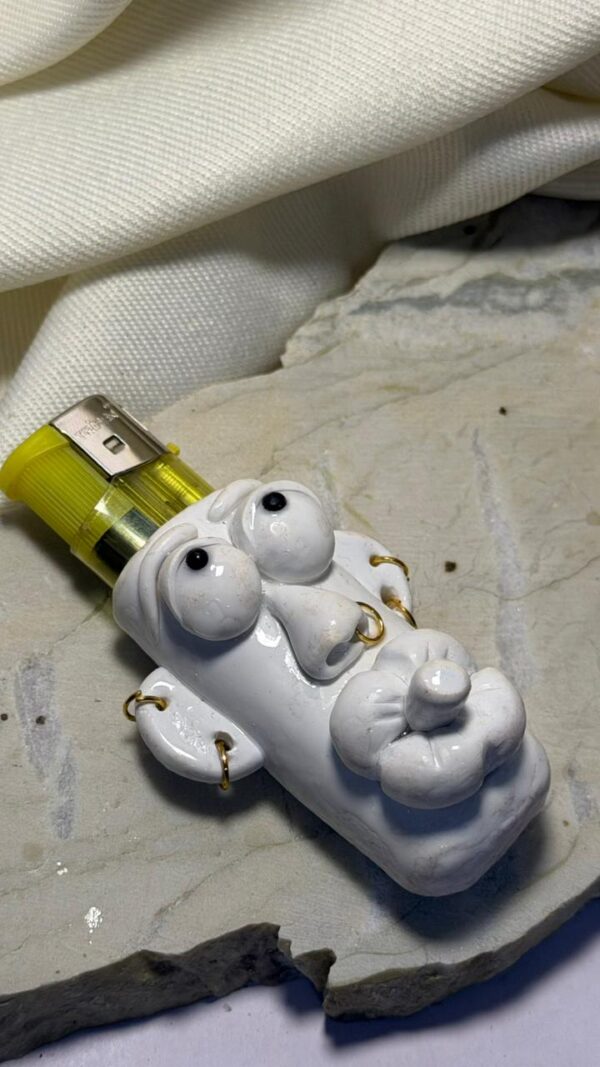 Pouty Punk Lighter Sleeve (White)