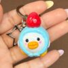 Strawberry Duck Keychain