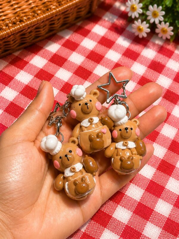 Baker Bear Keychain