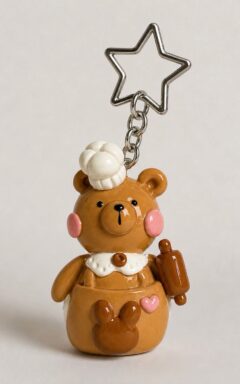 Baker Bear Keychain