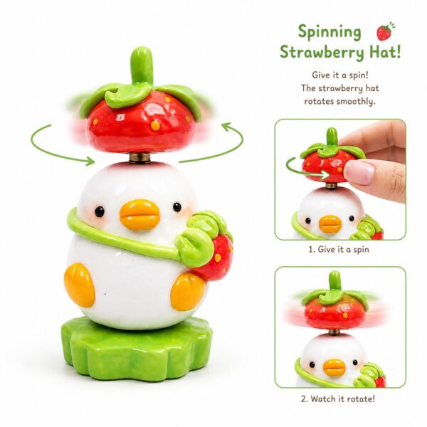 duck desk buddy 2 Spinning Strawberry Duck (PRE ORDERS AVAILABLE)