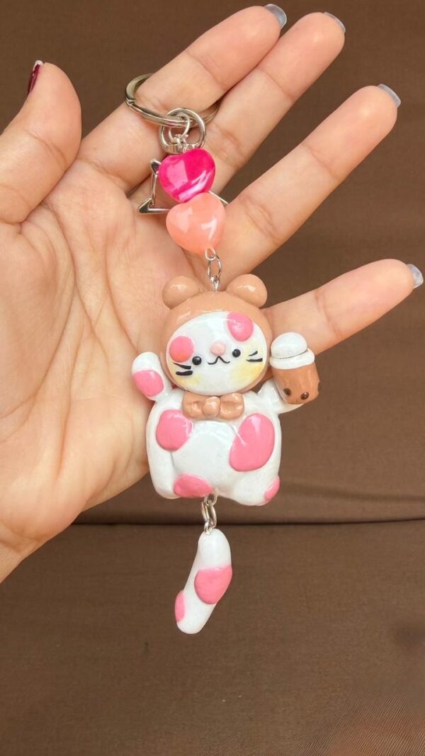 Kitty Couple Magnet Keychains