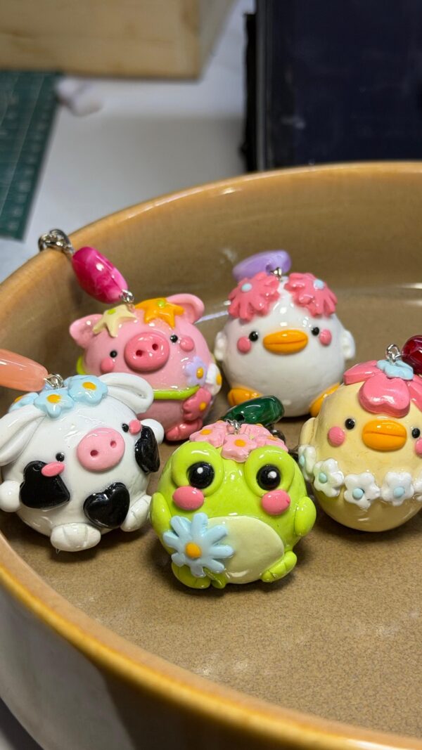 pa22 Mochi Cow Charm - Party Animal