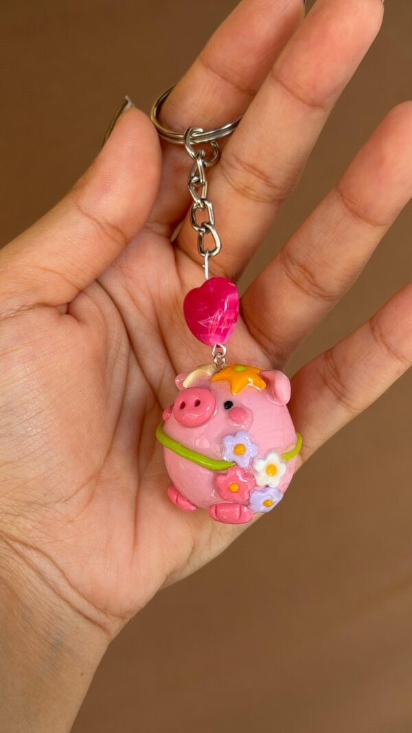 pa4 Pudding Pig Charm - Party Animal