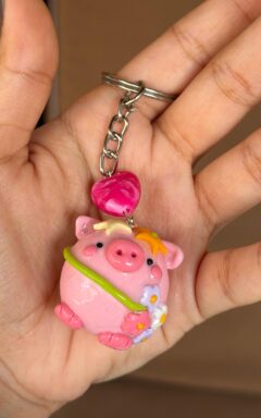 pa7 Pudding Pig Charm - Party Animal