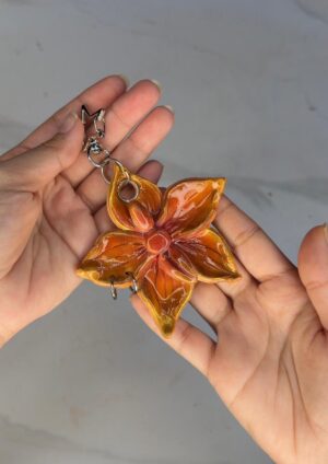 Golden Hour Flower Bag Charm