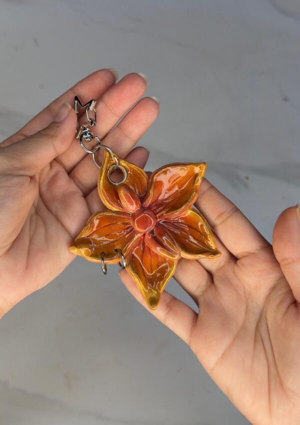 Golden Hour Flower Bag Charm
