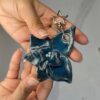 Midnight Blue Orchid Bag Charm