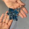 Midnight Blue Orchid Bag Charm